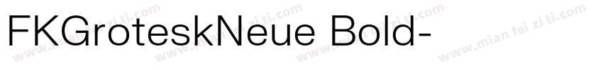 FKGroteskNeue Bold字体转换